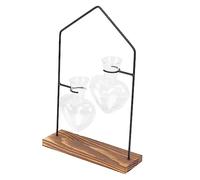 YARNOW Hydroponic Vase Decor Glass Plant Vase Desktop Hydroponic Planter Flower Decorative Modern Home Decor Nordic Metal Creative Design
