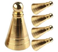 YARNOW Incense Cone Molds 5Pcs Brass Incense Burner Kit with Fine Craftsmanship for Hotel and Powder Making