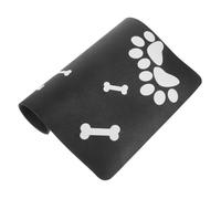 YARNOW Indoor Pet Feeding Mat Absorbent Dog Cat Bowl Mat Skid Design for Food Water Paw Print Keeps Floors Clean Reduces Mess During Meals