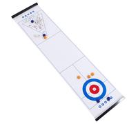 YARNOW Indoor Plastic Bowling Pin with Tabletop Curling Game Safe Abs Material Educational for Parent Interaction and Athletic Skill Development One White Bowling Plaything