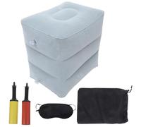 YARNOW Inflatable Foot Rest PVC Airplane Travel Under Desk Footrest Reduces Muscle Strain Comfortable to The Touch Accessory Random Colour for Work Random Color