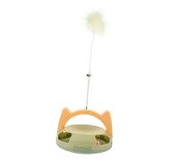 YARNOW Interactive Cat Teaser Wand Toy Feather Automatic Ball Toys for Indoor Cats Pet Kitten Toy Cat Teasing Stick Toy for Home Fun