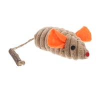 YARNOW Interactive Catnip Mouse Toy for Indoor Cats Elastic Rope Realistic Design Encourages Active Play for Sessions Engaging Teaser for Healthy Lifestyle