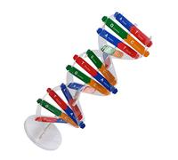 YARNOW Interactive Dna Double Helix Model Kit for Self Assemble Science Educational Biology Teaching Aid for Middle School Vivid Human Gene Structure Display Tool Random Color