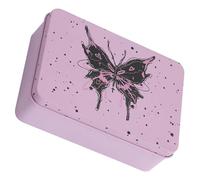 YARNOW Iron Box with Lid Simple Classic Style Storage Box Thickened Iron Material Smooth Cover Design Organizing for Christmas and Boutique Shops