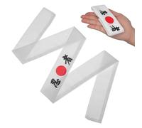YARNOW Japanese Headband for Cooking and Sports Ninja Print, Cotton Material, White Colour, Designed to Absorb Sweat and Keep Hair from Face, for Exercises and Daily Use