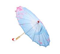 YARNOW Japanese Style Oil Paper Umbrella Classical Stage Parasol with Cloth and Wood Design for Wedding Photography Cosplay and Asian Themed Party Decoration