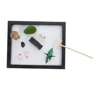 YARNOW Japanese Zen Garden Sandbox Kit for Desk DIY Resin Sand Tray with Random Origami Crane Mindfulness Meditation Decor for Home and Office Relaxation Random Color