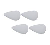 YARNOW Jazz Guitar Picks 4Pcs Stainless Steel Double-Sided Mirror Plectrums for Bass Ukulele Electric Acoustic Use Finger Protection Included