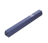 YARNOW Judaica Aluminum Mezuzah Holder 5Cm Blue Adhesive Back Non-Punched Scroll Case for Door Religious Blessing and Entryway Decor