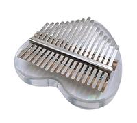 YARNOW Keys Acrylic Thumb Piano for Beginners Portable Mini Finger Kalimba with Sound Lightweight Transparent Design Includes Tuning Hammer and Instruction Guide for Easy