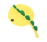 YARNOW Knitted Turtle Sweater 3d Dinosaur Shape Woolen Yarn Warm Adjustable Strap Tortoise Accessories Clothes for Small Animal Winter Cosplay Photo Shoot