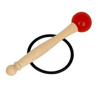 YARNOW Knock Stick Crystal Bowl Mallet Rubber O Ring Wooden Handle Singing Bowl Accessory for Therapy Sessions
