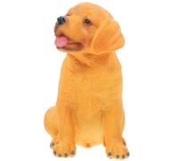 YARNOW Labrador Retriever Puppy Model for, Realistic Plastic Simulation Dog Figurine, Educational Animal Cognition, Small Artificial Puppy Ornament for