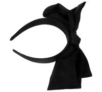 YARNOW Large Bow Headband Decorative Headband Cloth Black Comfortable to Wear for Women Wedding Birthday