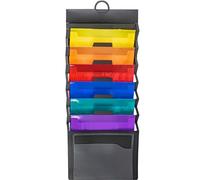 YARNOW Large Capacity File Folders with Handle Design, Wear-Resistant Pp Receipt Holder Organizer, Suitable for Business and Learning, Wall Mounted Expanding Folder for Office Storage