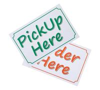 YARNOW Large Ordering Notification Sticker Pvc Decal for Offices and Restaurants, Assorted Colour Notice Sign to Catch Attention, for Store Pickup and Customer Communication