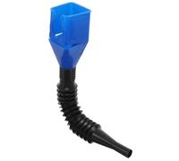 YARNOW Leakproof Plastic Funnel with Flexible Hose for Car and Motorcycle On-the-go Refueling, Blue Automotive Oil Supplement Funnel