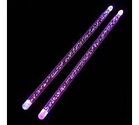YARNOW Light up Drum Stick 5a Acrylic round Jazz Drum Mallets Lightweight and Smooth without Barbs in Assorted Colours 2pcs Set
