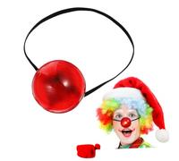 YARNOW Light-up Red Clown Nose Fun Circus Accessory for Halloween Cosplay Parties Comfortable Lightweight Design with Elastic Band Carnival Clown Party Prop