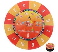 YARNOW Lightweight Plastic Roulette Wheel Game with Unique Design, Rotatable Party Game Prop to Ensure Fairness, for Bars and Kinds of Parties