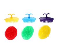 YARNOW Lightweight Plastic Scalp Massagers Hairbrushes for Gentle Scalp Stimulation 12pcs with Hand Clip Design and Anti-Dandruff Care Random Color for Washing Hair and Travel Use