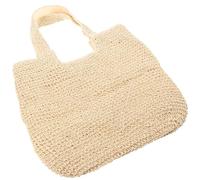 YARNOW Lightweight Straw Shoulder Bag for Women Handwoven Summer Beach Tote Chic Casual Travel Handbag Fashionable Beige Woven Purse for Daily Use and Shopping