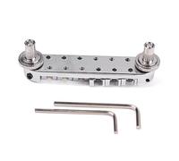 YARNOW Locking Bridge for Guitar Roller Saddle Tailpiece Full-adjustable Saddle for Harmonics