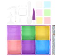 YARNOW Loss Organizing Preventing Beads and for Rhinestone Tool Kit with Silicone Pp Materials Assorted Colour Set Art Crafts and Projects