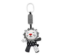 YARNOW Lovely Black and White Lion Crib Pendant Early Education Hanging for Newborns Stroller and Crib Doll Stimulates Visual Awareness Random Design