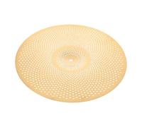 YARNOW Low Volume Drum Cymbals Gold Quiet Practice Mute Pads for Beginner Percussion Instrument Accessories Noise Reduction Drum Silencers for Home Studio