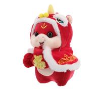 YARNOW Lucky Snake Plush Zodiac Themed Soft Cuddly Doll for Year Celebrations Snuggly Snake Mascot with Suction Cup for Lunar Year and Christmas Decor