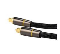 YARNOW M Digital Audio Optical Cable with Excellent Signal Quality, Black Optical Fiber Cable for Sound Bar and Tv, High-speed Signal Transmission for Home Entertainment