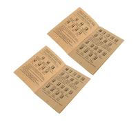 YARNOW Mahjong Instruction Guide for Beginners 2pcs Learning Rule Book Vintage Design for Board Game Enthusiasts
