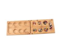 YARNOW Mancala Thinking Puzzle Game Folding Mancala Board for Educational Strategy Game with Stones for Birthday Party Christmas Fun