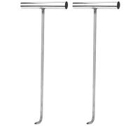 YARNOW Manhole Cover Hook Set 2 Pieces 15.00In T Shape Drain Cover Lifting Tool Heavy-Duty Household Door Lifter Practical Pull Hook