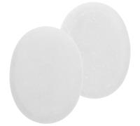 YARNOW Marble Massage Stones 2pcs White Smooth Surface Spa Energy Stones for Home Relaxation and Fatigue Relief with Essential Oil