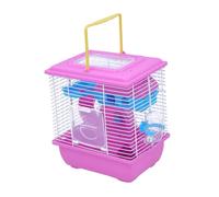 YARNOW Material Hamster Cage Double Layer Pet Villa Box Slide for Chinchilla Acrylic Small Pet House