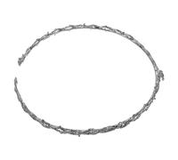 YARNOW Medieval Gothic Thorn Tiara Crown for Women Adjustable Retro Headband with Emerald Rhinestones Renaissance Cosplay and Fairy Princess Costume Accessory