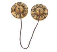 YARNOW Meditation Chime Bell Brass Bell for Yoga and Spiritual Practices Elegant Design Easy to Use Tingsha Cymbals for Meditation and Sound Therapy for Beginners and Performers