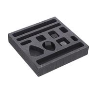 YARNOW Metal Casting Graphite Ingot Mold 11-Hole Crucible Mold for Gold and Copper Smelting in Workshop