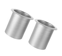 YARNOW Metal Cup Holder for Sofa and Recliner, Stainless Steel Drinks Holder with Easy Installation for Home Theatre and Living Room Use