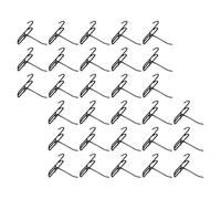 YARNOW Metal Hooks Black and Adjustable Placement 50pcs with Strong Load Capacity Grid Display Hangers Thickness 3.2mm for Pegboard and Wire Shelving for Office and Storage