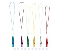 YARNOW Metal Kazoo for Children Aluminum Alloy Educational Musical Instrument with Lanyard and Extra Membranes, Preschool Learning Toy for Name Tune Practice and Group Accompaniment