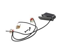 YARNOW Metal Shell Pickup for Acoustic and Electric Guitars Durable Wiring Accessory Easy Plug and Play Installation Versatile Compatibility with Various Guitar Types High Wear Resistance