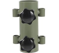 YARNOW Metal Tent Rod Holder Adjustable Canopy Pole Fixed Tube Windproof Outdoor Parasol Stand for Garden and Picnic Use Military Green