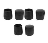 YARNOW Mic Stand Rubber Feet Caps Wear Resistant and Stable Support Accessories Plastic 6pcs Black for 25mm Tube Diameter Suitable for Broadcasting Studios and Performances