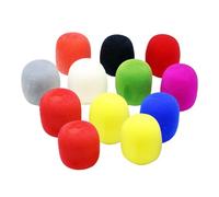 YARNOW Microphone Covers to Reduce Noise 30pcs Random Color Assorted Colour Sponge Windscreen Cushions with Breathable Material for Microphone Suitable for Conference Room and News