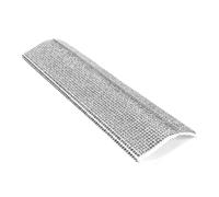 YARNOW Microphone Rhinestone Sleeve and Handle Protector for Singers, Silver Glitter Cover Compatible with Wired Microphones, Decorative Bling Sleeve for Karaoke and Bar Hosting