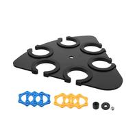 YARNOW Microphone Storage Stand Tray for Stage Concerts Handheld Microphone Holder Vibration Rings Multi-mic Stand Accessory for Singing and Interviews